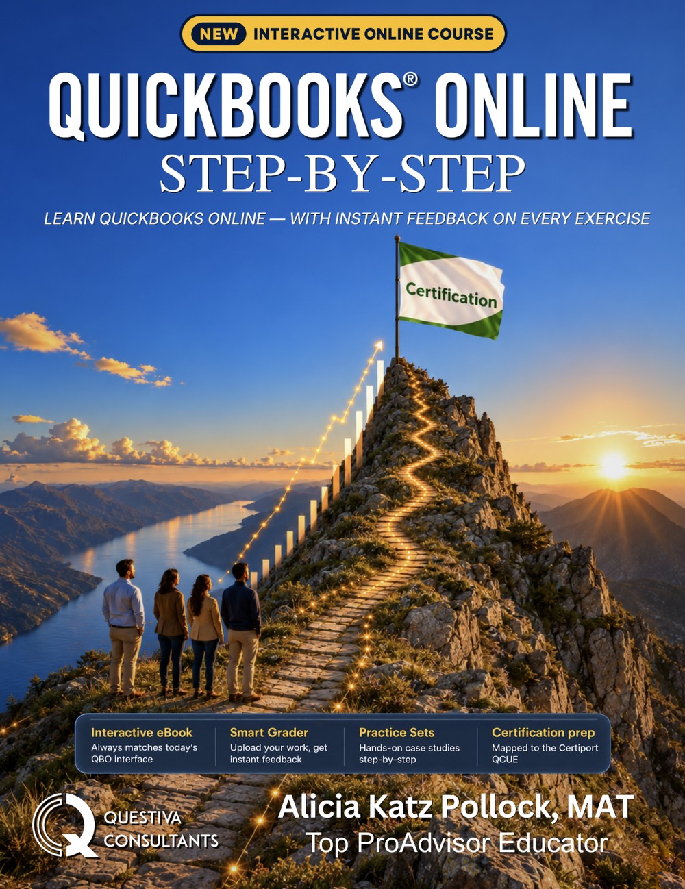 QuickBooks Online Step-by-Step 2026 textbook cover
